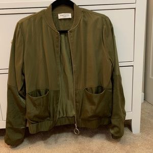 Army Green Bomber Jacket